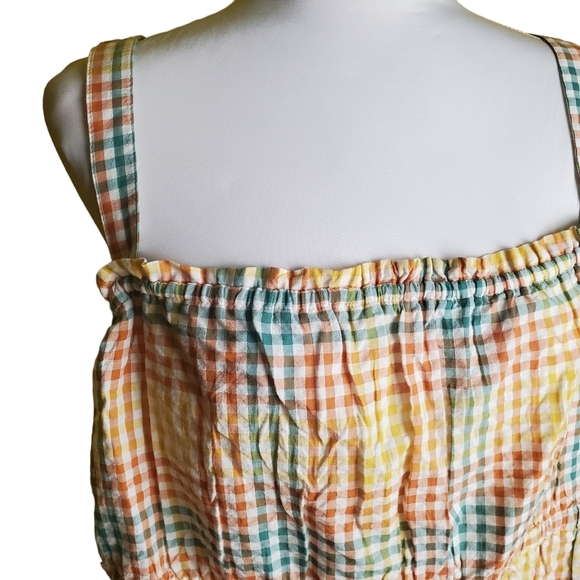 Madewell Gingham Tank Top Size XXL - Picture 2 of 7